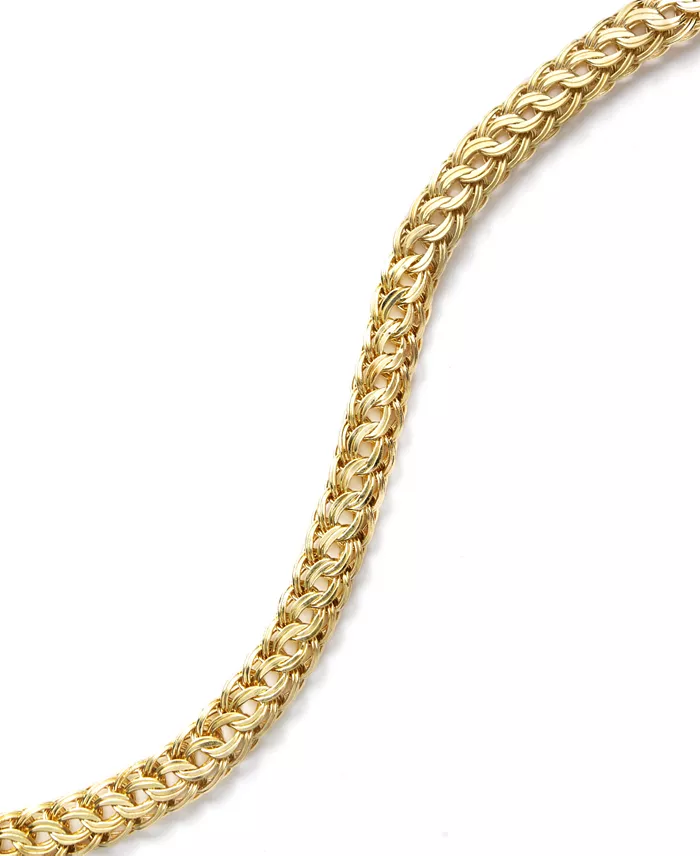 Macy's Circle Braided Bracelet In 14k Gold Jewelry & Watches