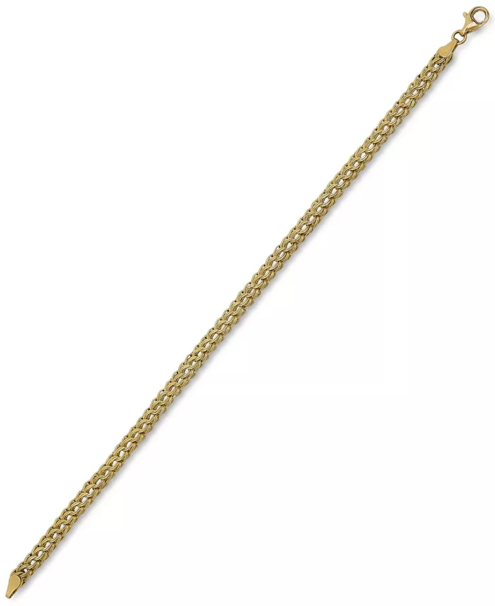 Macy's Circle Braided Bracelet In 14k Gold Jewelry & Watches