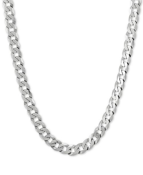 Macy's Curb Link 22" Chain Necklace (7mm) in Sterling Silver Jewelry & Watches