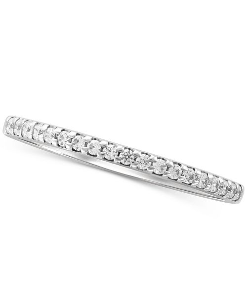 Macy's Diamond Stackable Band (1/7 ct. t.w.) in 14k Gold White Gold or Rose Gold Jewelry & Watches