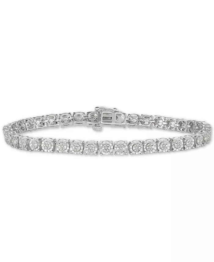 Macy's Diamond Tennis Bracelet (1/4 Ct. T.w.) In Sterling Silver Jewelry & Watches