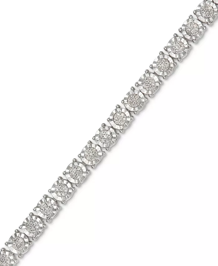 Macy's Diamond Tennis Bracelet (1/4 Ct. T.w.) In Sterling Silver Jewelry & Watches