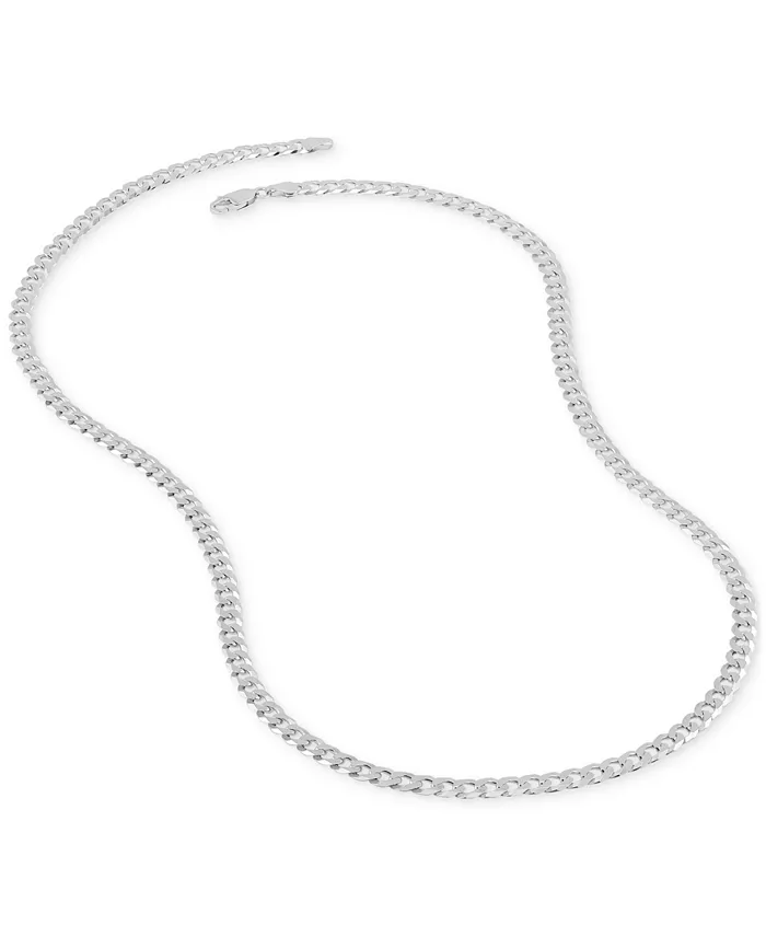 Macy's Flat Curb Link 22" Chain Necklace (5mm) In 18k Gold-Plated Sterling Silver Or Sterling Silver Jewelry & Watches