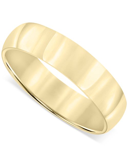 Macy's Men's Polished Wedding Band in 18k Gold-Plated Sterling Silver (Also in Sterling Silver) Jewelry & Watches Macy's Men's Polished Wedding Band in 18k Gold-Plated Sterling Silver (Also in Sterling Silver) Jewelry & Watches