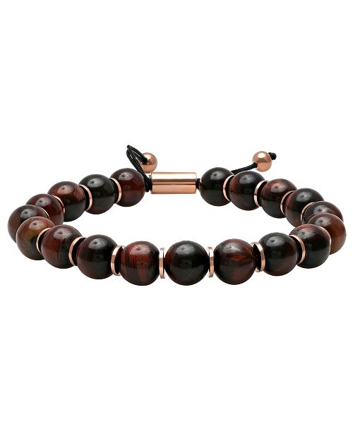 Macy's Men's Red Tiger's Eye Bead Bolo Bracelet Jewelry & Watches Macy's Men's Red Tiger's Eye Bead Bolo Bracelet Jewelry & Watches