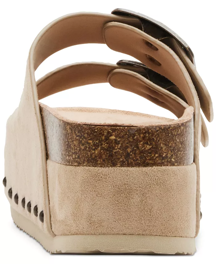 Madden Girl Babes Double-Strap Flatform Footbed Sandals Women's Fashion Shoes & Accessories