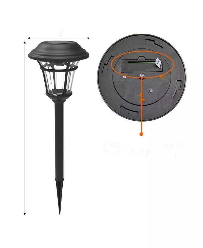 MAGGIFT 6-Pack Waterproof Solar Path Lights For Outdoor Spaces Furniture