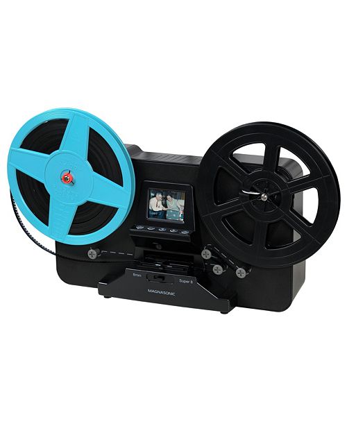 Magnasonic Super 8/8mm Film Scanner Converts Film into Digital Video Vibrant 2.3" Screen Digitize and View 3" 5" and 7" Super 8/8mm Movie Reels (FS81) Electronics