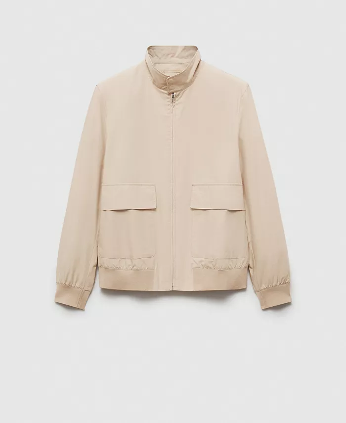 MANGO Men's Cotton Pockets Detail Blazer Men's Fashion & Accessories