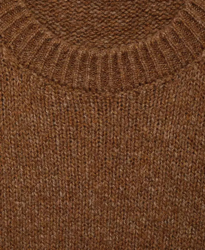 MANGO Men's Slim-Fit Wool-Blend Knit Sweater Men's Fashion & Accessories