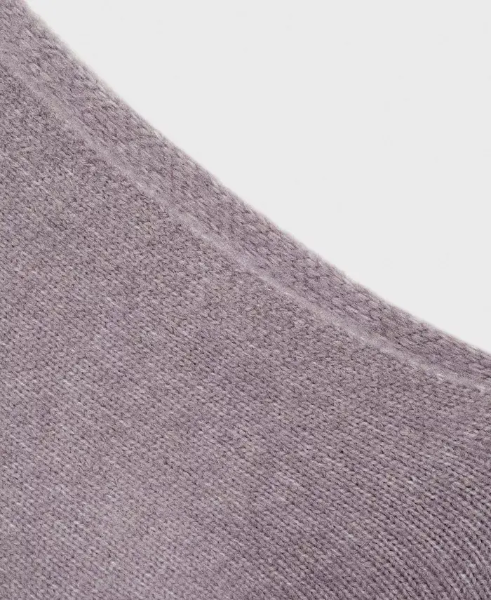 MANGO Women's Asymmetrical Wool Blend Sweater Women's Fashion Shoes & Accessories