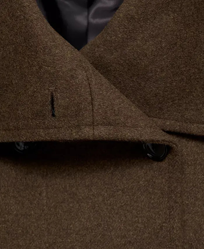 MANGO Women's Double-Breasted Wool Coat Women's Fashion Shoes & Accessories