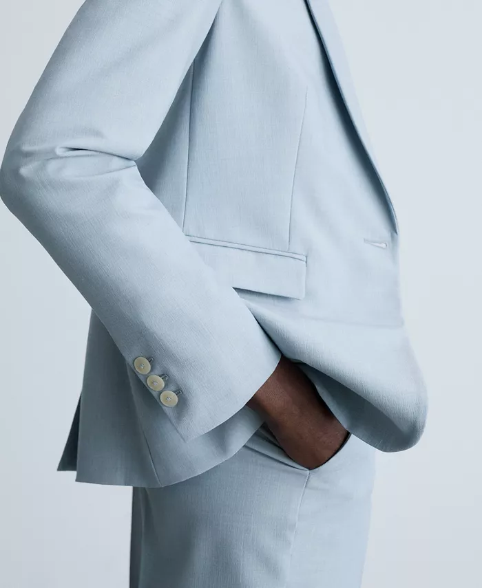 MANGO Women's Fitted Suit Jacket Women's Fashion Shoes & Accessories