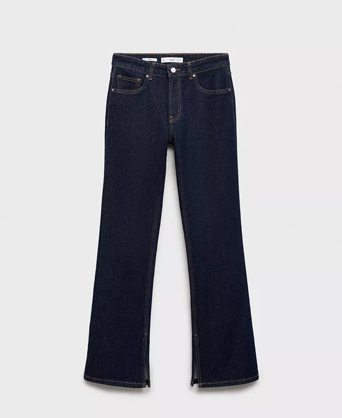 MANGO Women's Straight-Fit Rinse-Wash Jeans Women's Fashion Shoes & Accessories