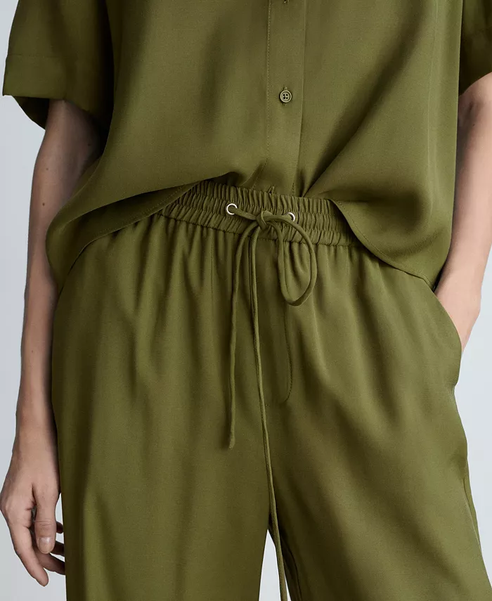 MANGO Women's Straight Suit Pants Women's Fashion Shoes & Accessories