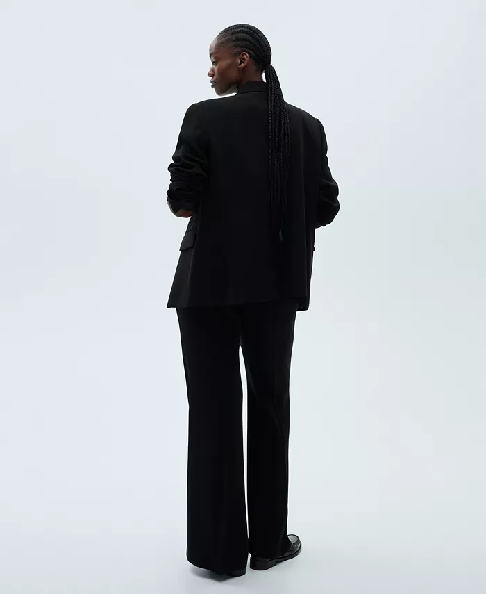 MANGO Women's Wide Leg Suit Pants Women's Fashion Shoes & Accessories