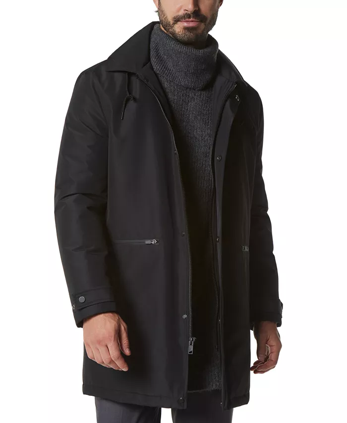 Marc New York Men's Merrimack City Rain Topper With Removable Hood Men's Fashion & Accessories