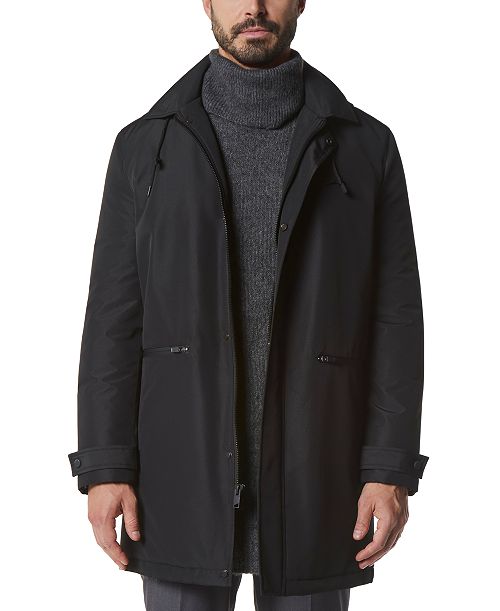 Marc New York Men's Merrimack City Rain Topper with Removable Hood Men's Fashion & Accessories