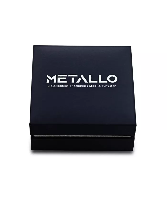 Metallo Stainless Steel 10mm Natural Stone Bead Bracelet Jewelry & Watches