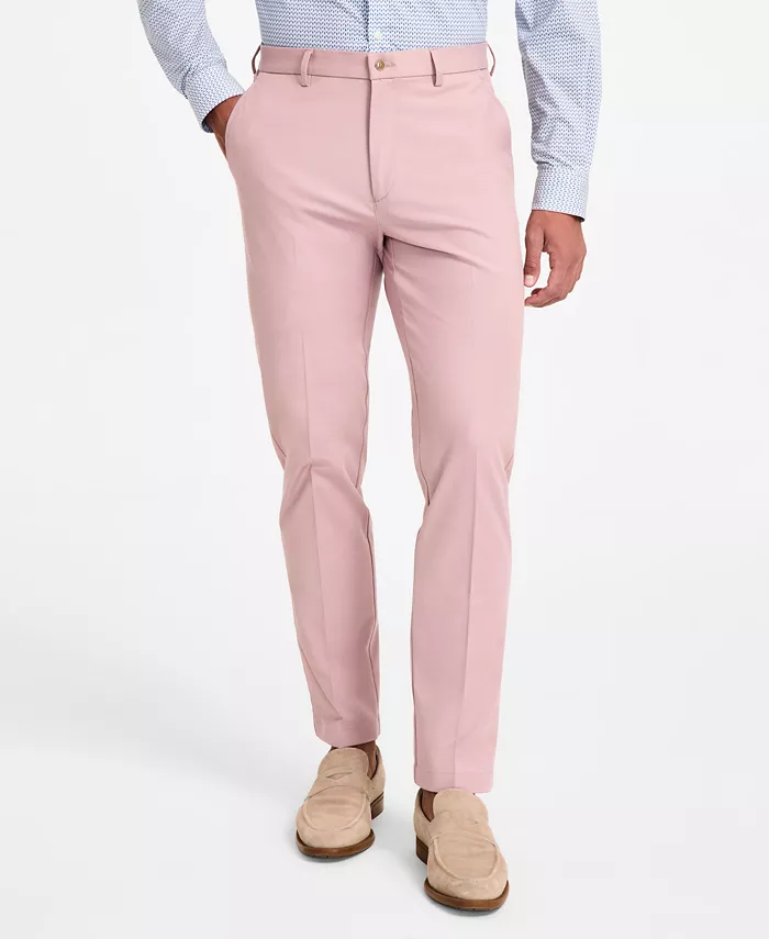 Michael Kors Men's Classic-Fit Cotton-Blend Dress Pants Men's Fashion & Accessories