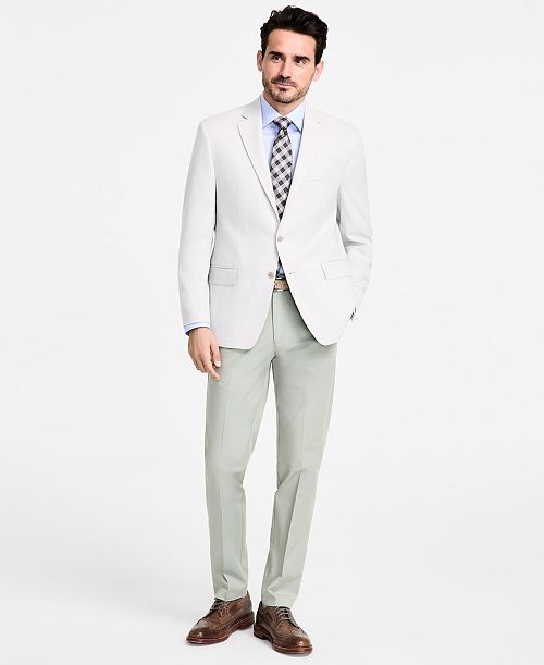 Michael Kors Men's Classic-Fit Herringbone Sport Coat Men's Fashion & Accessories
