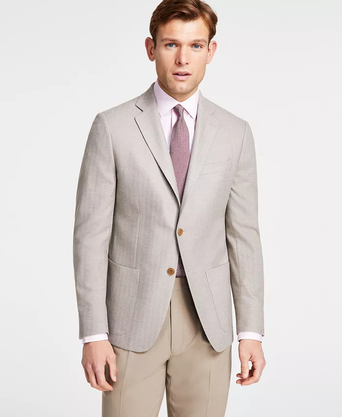 Michael Kors Men's Classic Fit Herringbone Woven Sport Coat Men's Fashion & Accessories