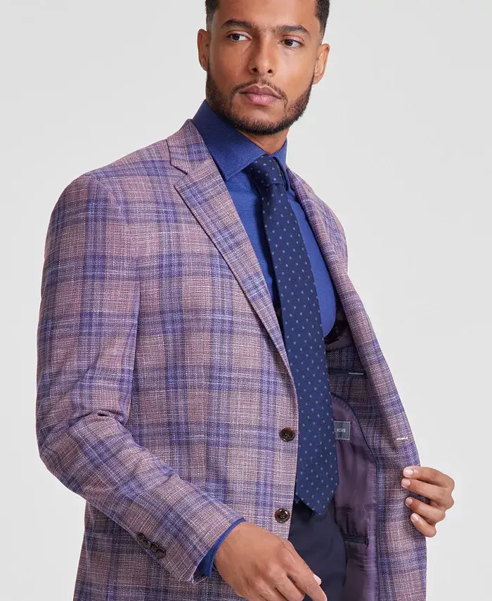 Michael Kors Men's Classic-Fit Mauve Window Sport Coat Men's Fashion & Accessories