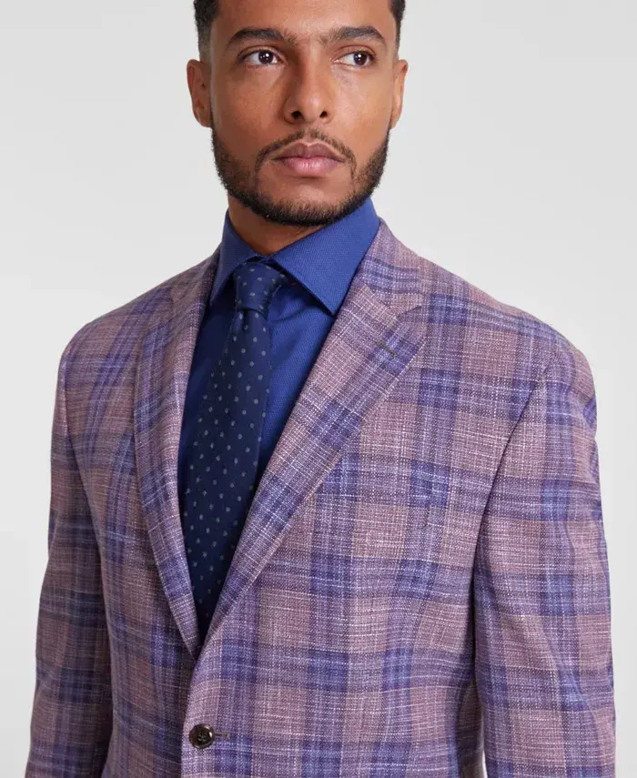 Michael Kors Men's Classic-Fit Mauve Window Sport Coat Men's Fashion & Accessories