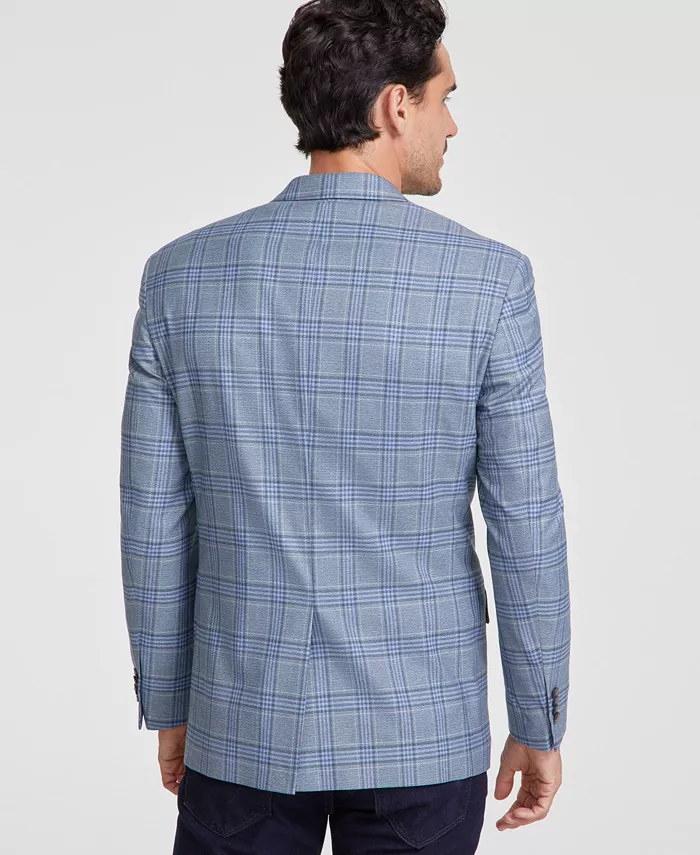 Michael Kors Men's Classic-Fit Seafoam Plaid Sport Coat Men's Fashion & Accessories