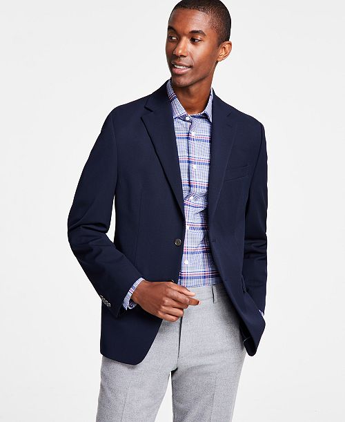 Michael Kors Men's Classic-Fit Stretch Solid Blazers Men's Fashion & Accessories