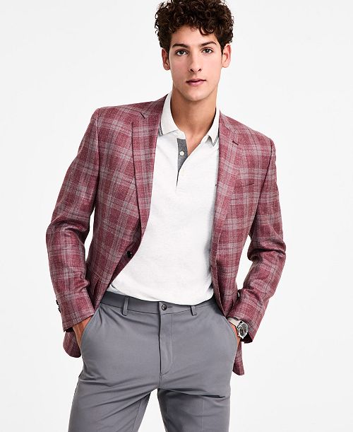 Michael Kors Men's Classic-Fit Wool Blend Sport Coat Men's Fashion & Accessories