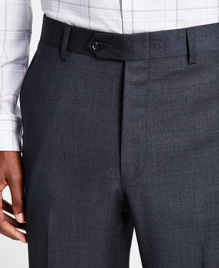 Michael Kors Men's Classic-Fit Wool-Blend Stretch Solid Suit Pants Men's Fashion & Accessories