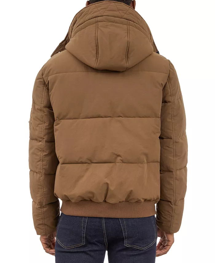 Michael Kors Men's Crinkle Nylon Heavy Short Snorkel Coat Men's Fashion & Accessories