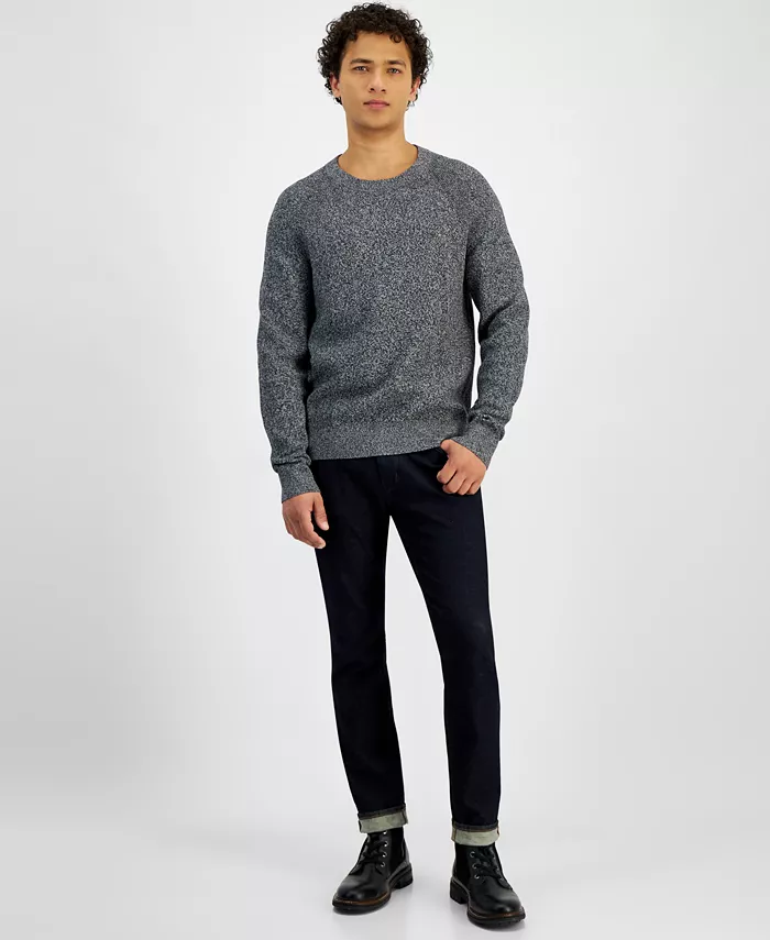 Michael Kors Men's Modern-Fit Textured Mouliné Sweater Men's Fashion & Accessories