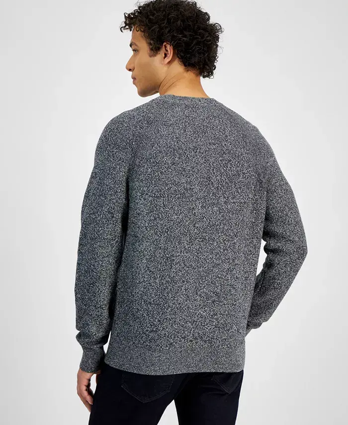 Michael Kors Men's Modern-Fit Textured Mouliné Sweater Men's Fashion & Accessories