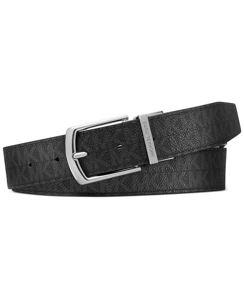 Michael Kors Men's Signature Leather Belt Men's Fashion & Accessories