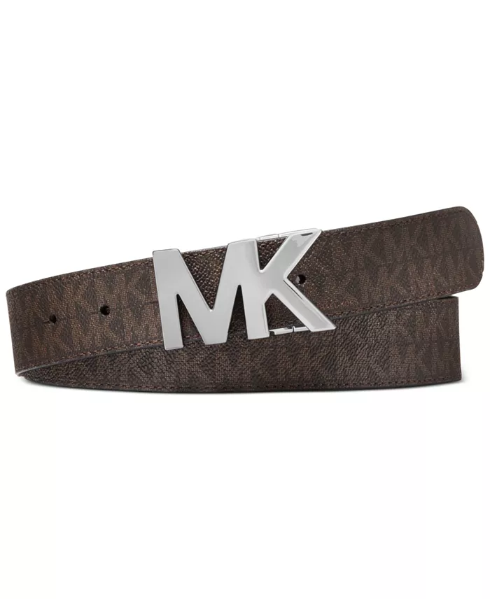 Michael Kors Men's Signature Reversible Logo Buckle Belt Men's Fashion & Accessories