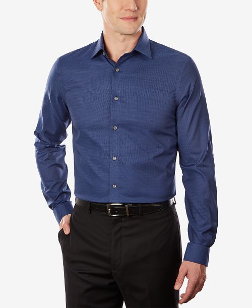 Michael Kors Mens Comfort Stretch Slim Fit Dress Shirt Men's Fashion & Accessories