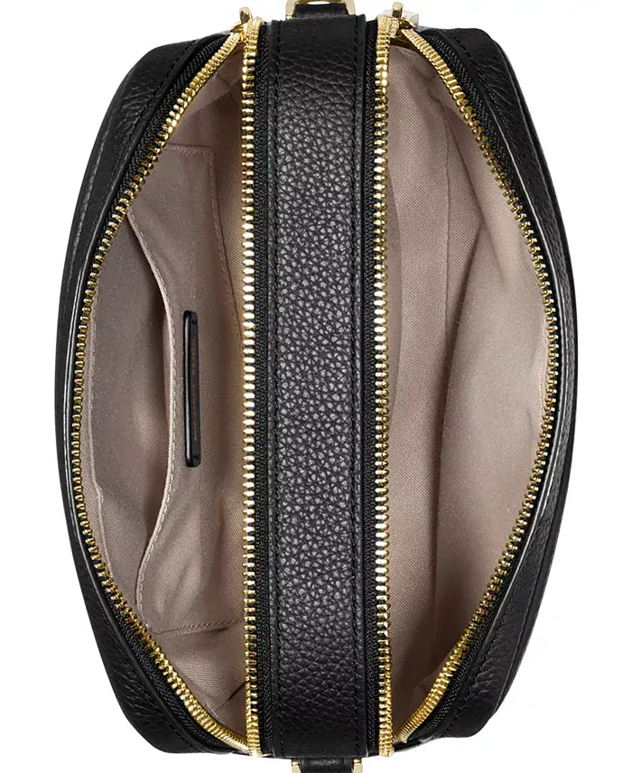 MICHAEL Michael Kors Bryant Medium Leather Double Zip Chain Camera Crossbody Handbags Purses & Accessories