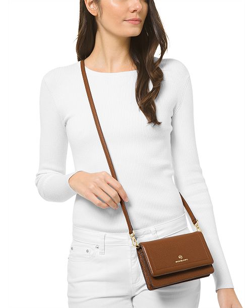 MICHAEL Michael Kors Jet Set Charm Small Phone Convertible Crossbody Women's Fashion Shoes & Accessories