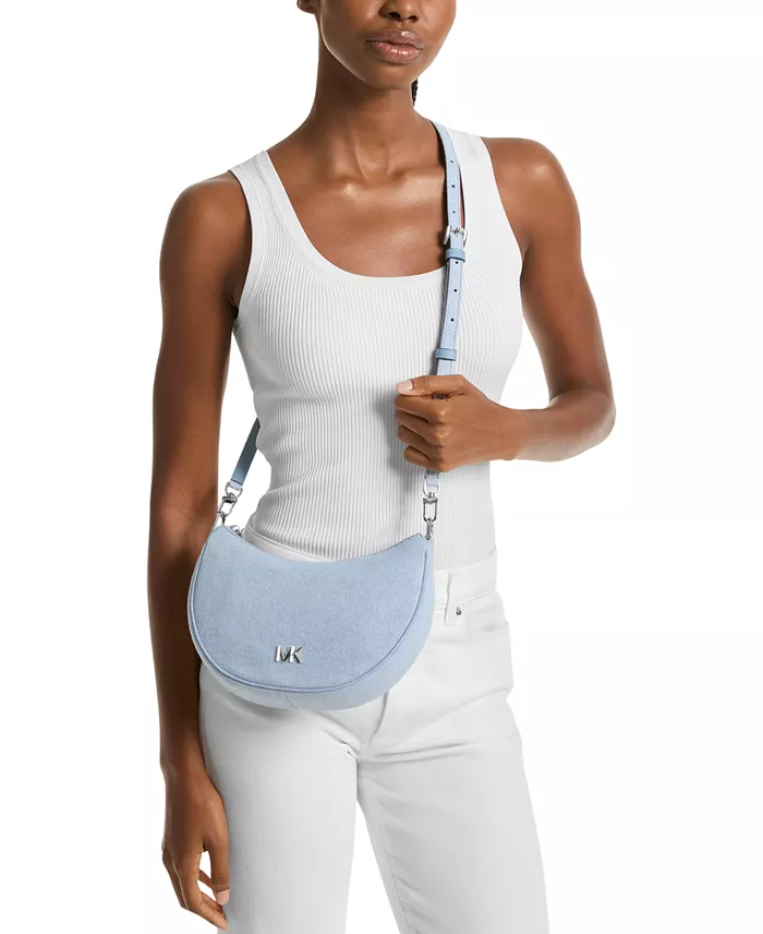 MICHAEL Michael Kors Kyla Small Hazy Blue Convertible Crossbody Handbags Purses & Accessories