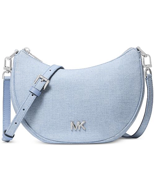 MICHAEL Michael Kors Kyla Small Hazy Blue Convertible Crossbody Handbags Purses & Accessories