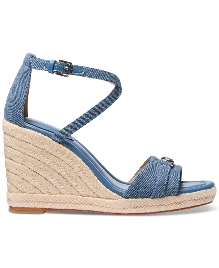 MICHAEL Michael Kors Mandy Espadrille Wedge Sandals Women's Fashion Shoes & Accessories