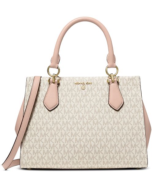 MICHAEL Michael Kors Marilyn Logo Medium Satchel Handbags Purses & Accessories