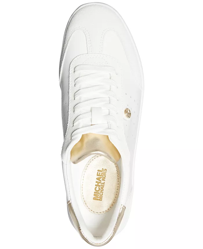 MICHAEL Michael Kors Scotty Leather Lace-up Sneakers Women's Fashion Shoes & Accessories