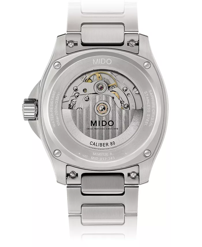 Mido Men's Swiss Automatic Multifort Stainless Steel Bracelet Watch 41mm Jewelry & Watches