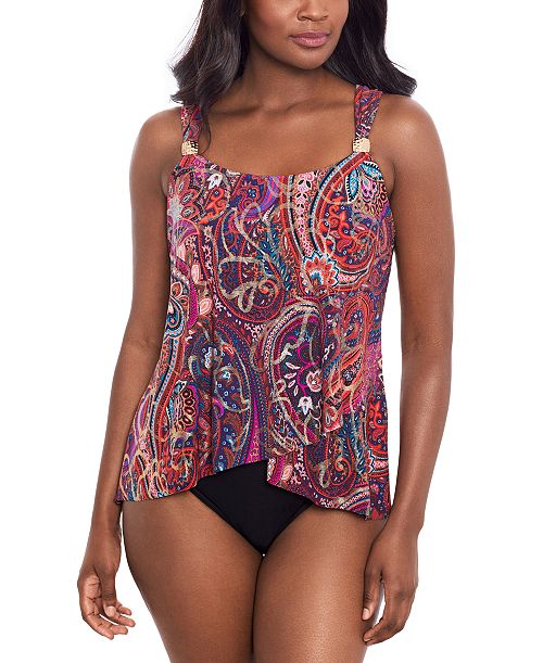 Miraclesuit Women's Dynasty Dazzle Tankini Top & Bottoms Women's Fashion Shoes & Accessories