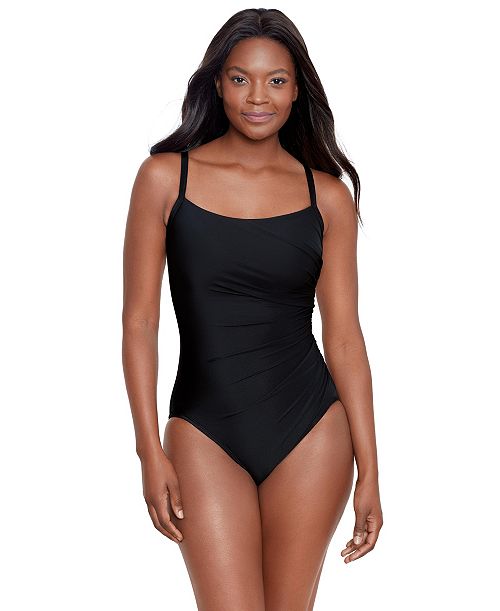 Miraclesuit Women's Rock Solid Starr One Piece Swimsuit Women's Fashion Shoes & Accessories