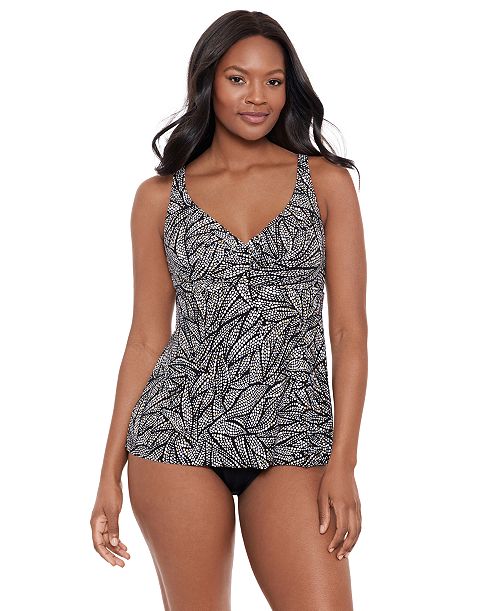 Miraclesuit Women's Shore Leave Ayla Underwire Tankini Top Women's Fashion Shoes & Accessories