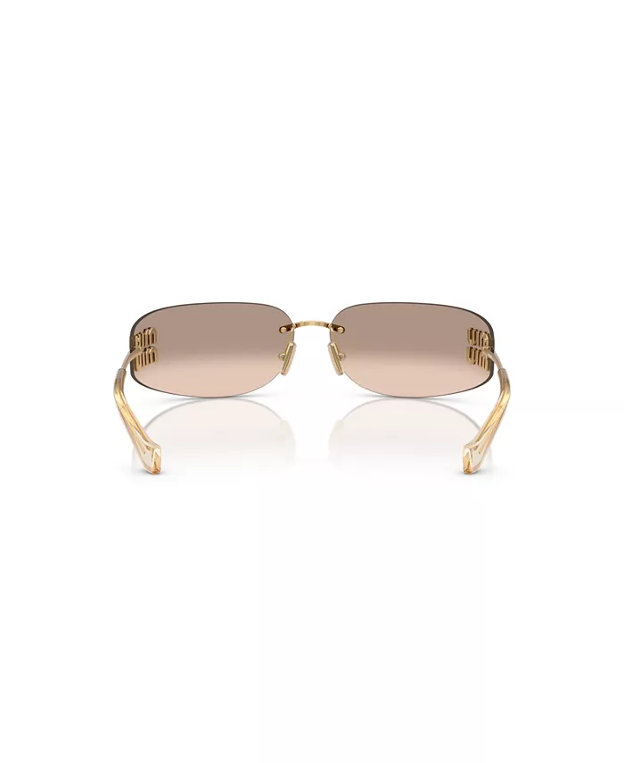 MIU MIU Women's Large Sunglasses MU A51S Women's Fashion Shoes & Accessories